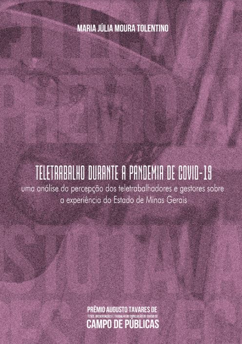 TeleTrabalho duranTe a pandemia de CoVid-19: uma análise da percepção dos teletrabalhadores e gestores sobre a experiência do Estado de Minas Gerais